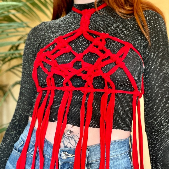 Handmade Macrame Shibari Rope Dress - Picture 3 of 12